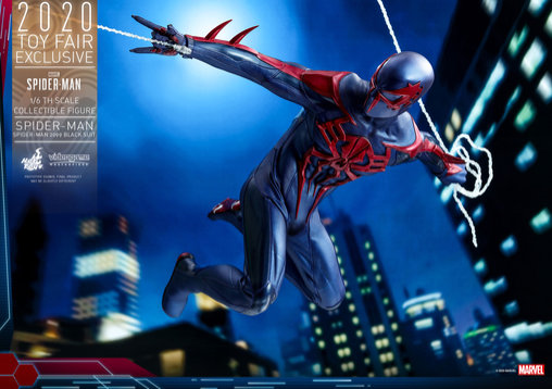 Spider-Man: Spider-Man 2099 Black Suit, 1/6 Figur ... https://spaceart.de/produkte/spm003-spider-man-2099-black-suit-figur-hot-toys-vgm42-906327-4895228605016-spaceart.php