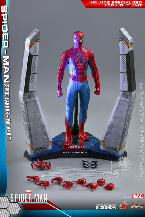 Spider-Man: Spider Armor - MK IV Suit, 1/6 Figur von Hot Toys