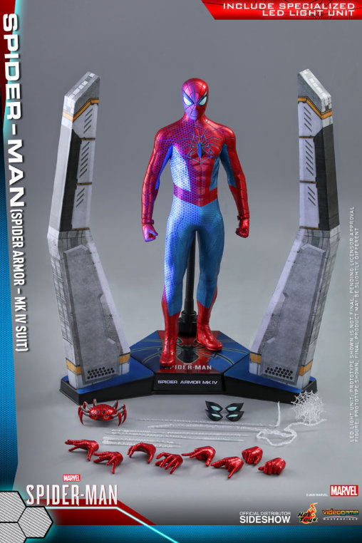 Spider-Man: Spider Armor - MK IV Suit, 1/6 Figur ... https://spaceart.de/produkte/spm006-spider-man-spider-armo-mk-iv-suit-figur-hot-toys.php