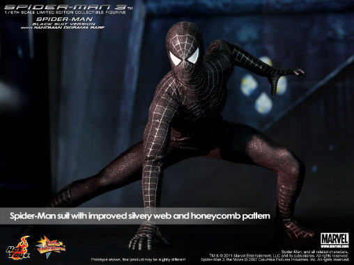 Spider-Man 3: Black Suit Spider-Man mit Sandman Diorama, 1/6 Figur ... https://spaceart.de/produkte/spm009-black-suit-spider-man-3-mit-sandman-diorama-figur-hot-toys-mms165-4897011174228-spaceart.php