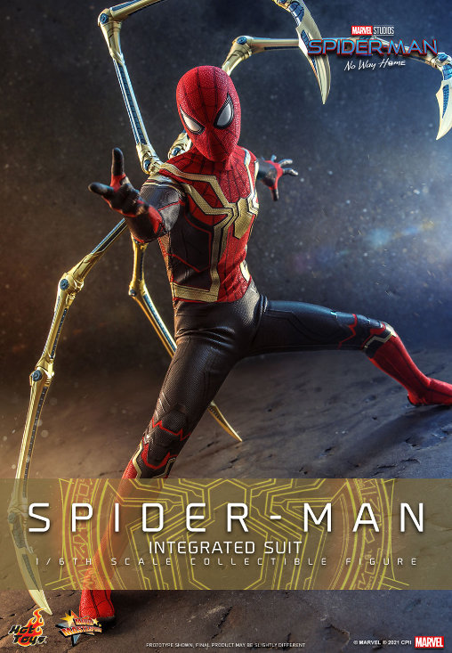 Spider-Man - No Way Home: Spider-Man - Integrated Suit, 1/6 Figur von Hot Toys