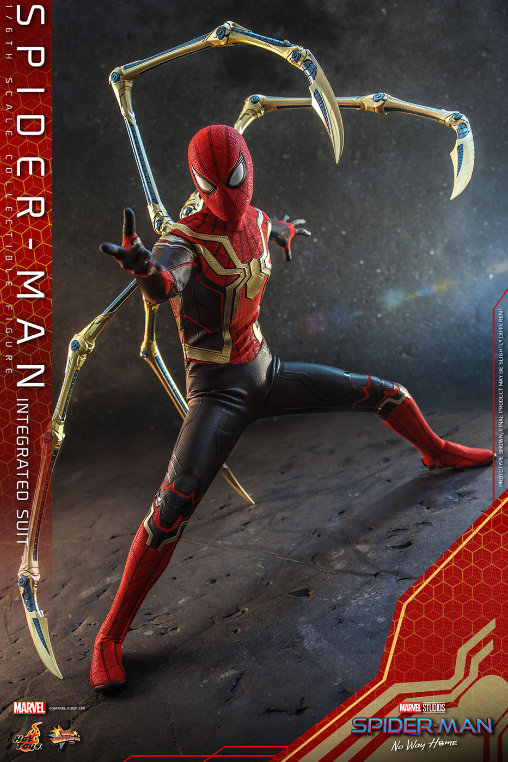 Spider-Man - No Way Home: Spider-Man - Integrated Suit, 1/6 Figur von Hot Toys