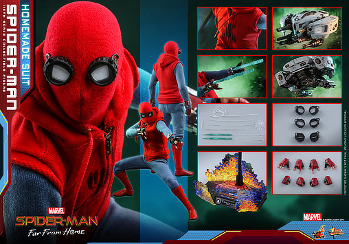Spider-Man - Far From Home: Spider-Man - Homemade Suit, 1/6 Figur von Hot Toys