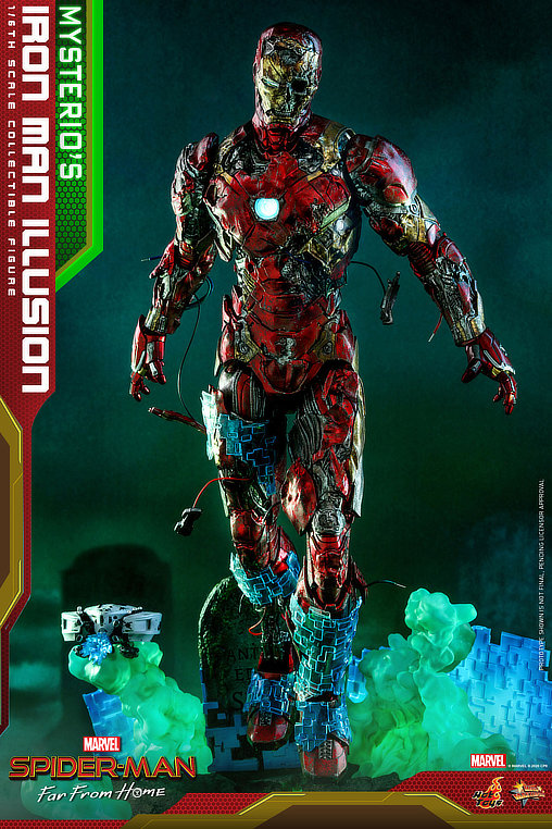 Spider-Man - Far From Home: Mysterios Iron Man Illusion, 1/6 Figur von Hot Toys
