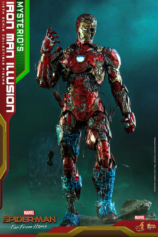 Spider-Man - Far From Home: Mysterios Iron Man Illusion, 1/6 Figur von Hot Toys