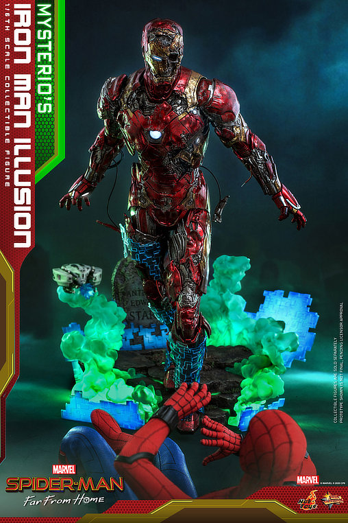 Spider-Man - Far From Home: Mysterios Iron Man Illusion, 1/6 Figur von Hot Toys