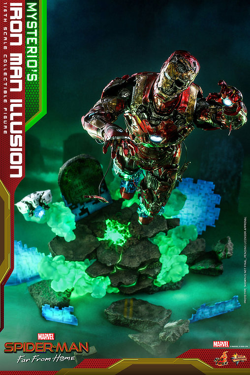 Spider-Man - Far From Home: Mysterios Iron Man Illusion, 1/6 Figur von Hot Toys