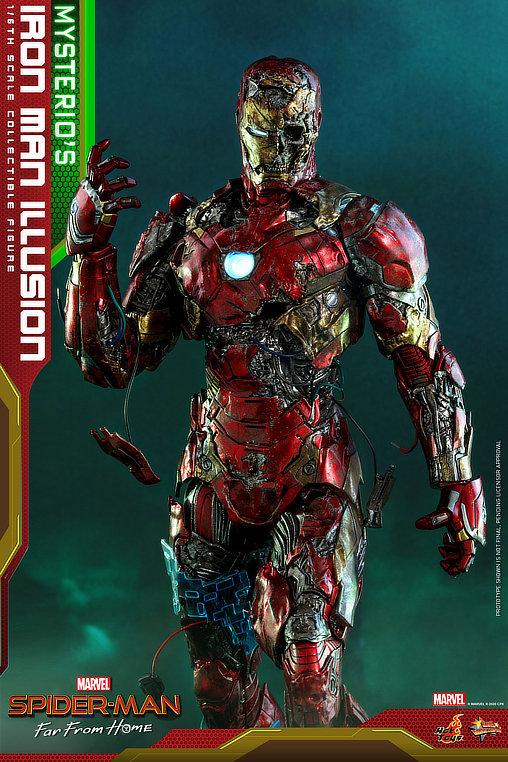 Spider-Man - Far From Home: Mysterios Iron Man Illusion, 1/6 Figur von Hot Toys