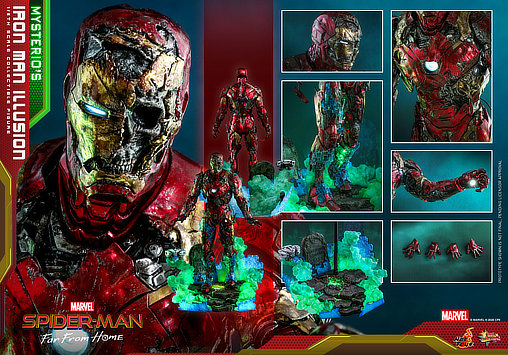 Spider-Man - Far From Home: Mysterios Iron Man Illusion, 1/6 Figur von Hot Toys