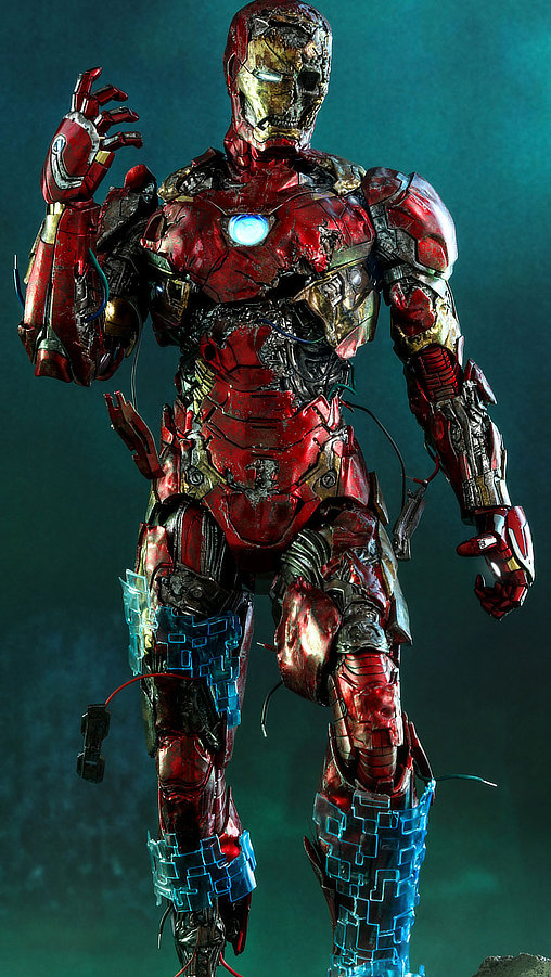Spider-Man - Far From Home: Mysterios Iron Man Illusion, 1/6 Figur von Hot Toys