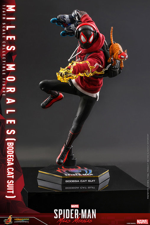 Marvels Spider-Man: Miles Morales - Bodega Cat Suit, 1/6 Figur von Hot Toys