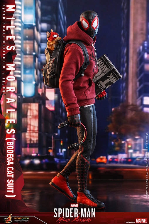 Marvels Spider-Man: Miles Morales - Bodega Cat Suit, 1/6 Figur von Hot Toys