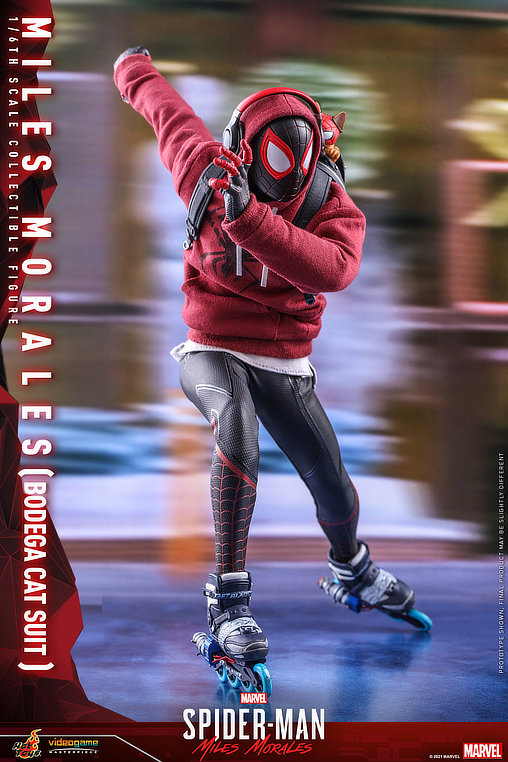 Marvels Spider-Man: Miles Morales - Bodega Cat Suit, 1/6 Figur von Hot Toys