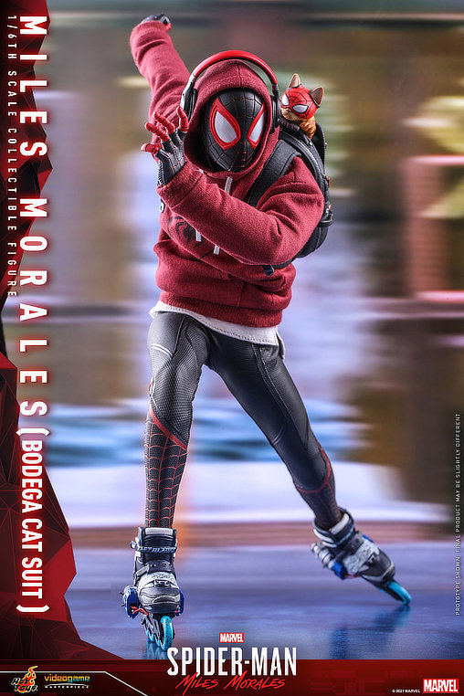 Marvels Spider-Man: Miles Morales - Bodega Cat Suit, 1/6 Figur von Hot Toys