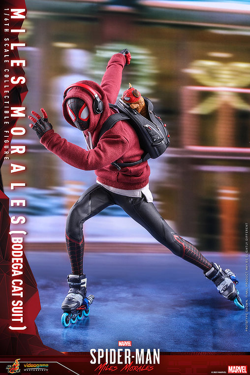 Marvels Spider-Man: Miles Morales - Bodega Cat Suit, 1/6 Figur von Hot Toys