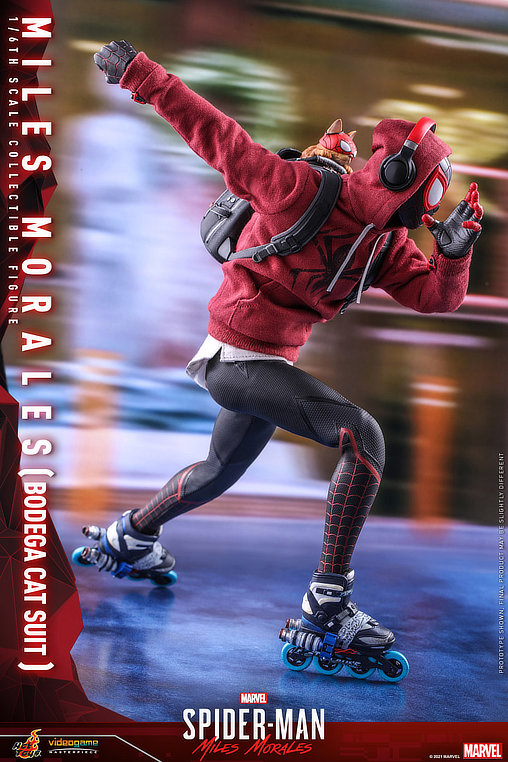 Marvels Spider-Man: Miles Morales - Bodega Cat Suit, 1/6 Figur von Hot Toys