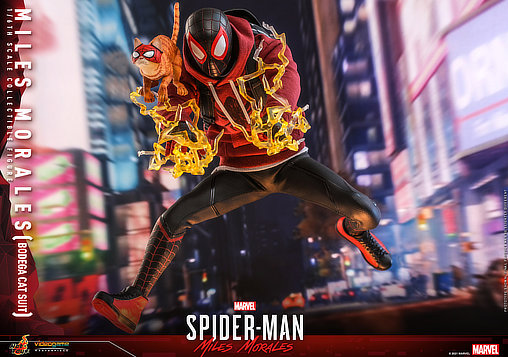 Marvels Spider-Man: Miles Morales - Bodega Cat Suit, 1/6 Figur von Hot Toys