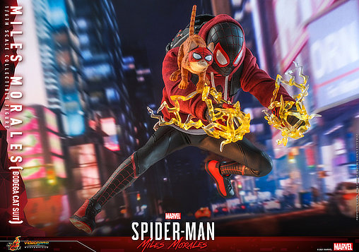 Marvels Spider-Man: Miles Morales - Bodega Cat Suit, 1/6 Figur von Hot Toys