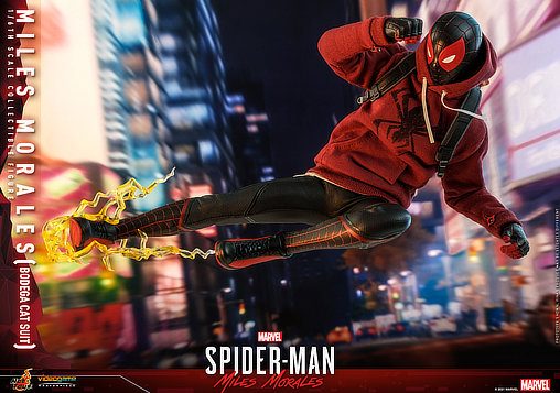 Marvels Spider-Man: Miles Morales - Bodega Cat Suit, 1/6 Figur von Hot Toys