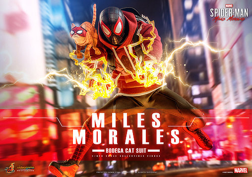 Marvels Spider-Man: Miles Morales - Bodega Cat Suit, 1/6 Figur von Hot Toys