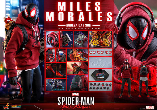 Marvels Spider-Man: Miles Morales - Bodega Cat Suit, 1/6 Figur von Hot Toys
