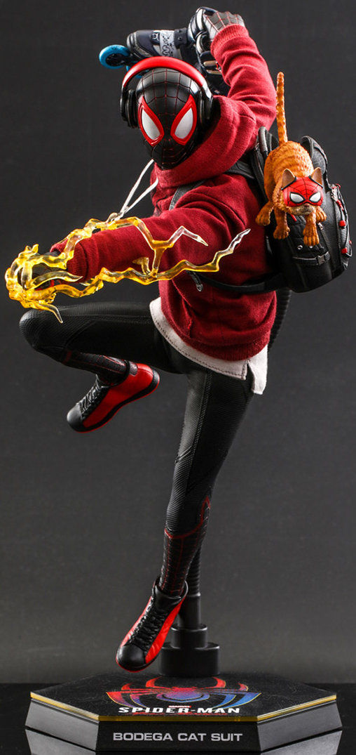Marvels Spider-Man: Miles Morales - Bodega Cat Suit, 1/6 Figur von Hot Toys