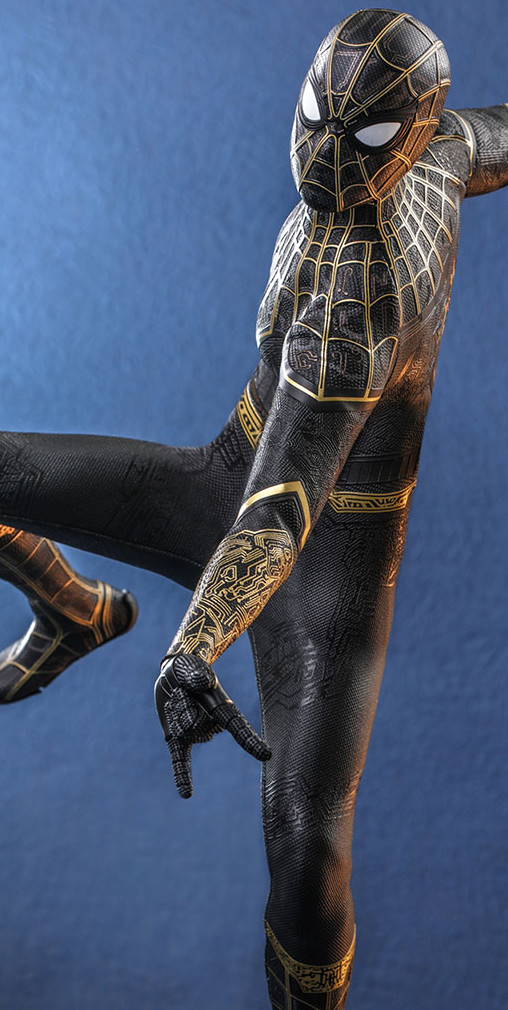 Spider-Man - No Way Home: Spider-Man - Black and Gold Suit von Hot Toys, weitere Produktansicht 18