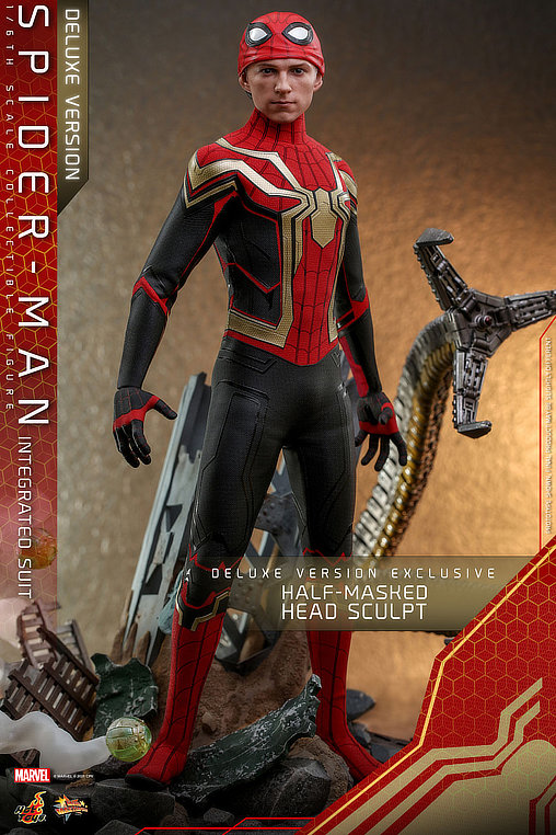 Spider-Man - No Way Home: Spider-Man - Integrated Suit - Deluxe, 1/6 Figur von Hot Toys