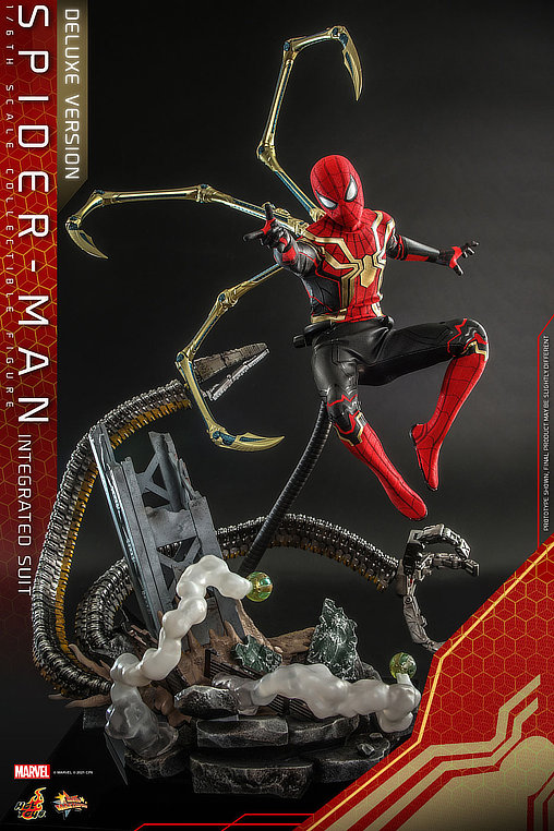 Spider-Man - No Way Home: Spider-Man - Integrated Suit - Deluxe, 1/6 Figur von Hot Toys