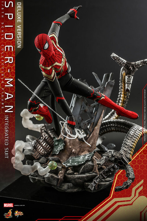 Spider-Man - No Way Home: Spider-Man - Integrated Suit - Deluxe, 1/6 Figur von Hot Toys