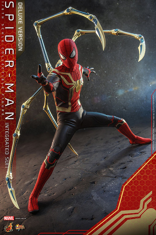 Spider-Man - No Way Home: Spider-Man - Integrated Suit - Deluxe, 1/6 Figur von Hot Toys