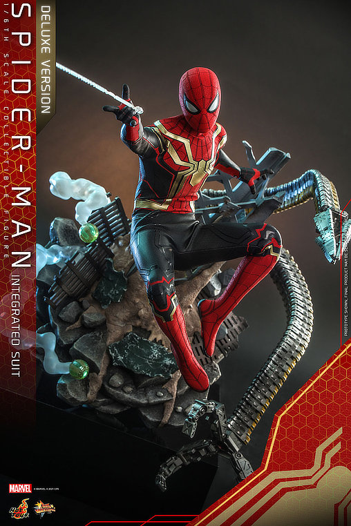 Spider-Man - No Way Home: Spider-Man - Integrated Suit - Deluxe, 1/6 Figur von Hot Toys