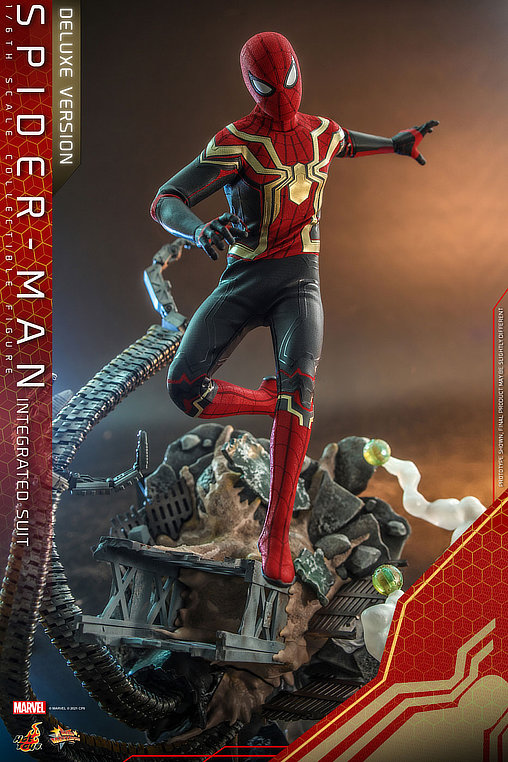 Spider-Man - No Way Home: Spider-Man - Integrated Suit - Deluxe, 1/6 Figur von Hot Toys