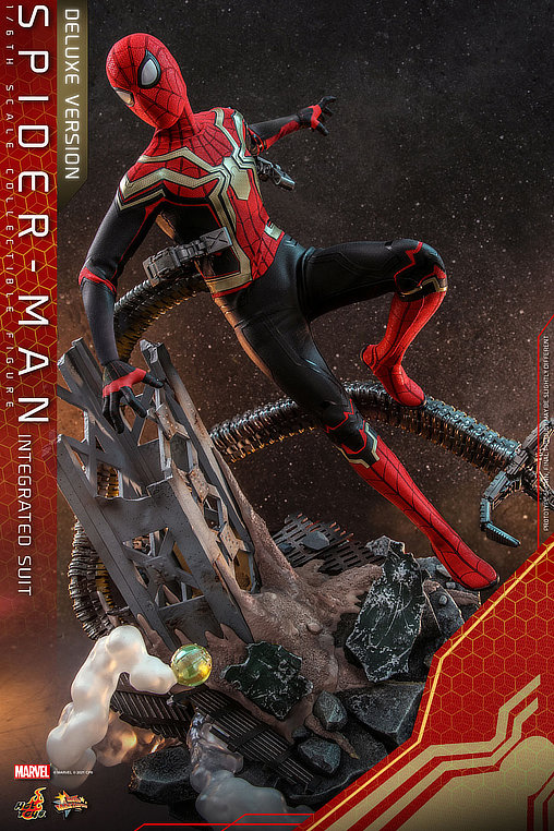 Spider-Man - No Way Home: Spider-Man - Integrated Suit - Deluxe, 1/6 Figur von Hot Toys