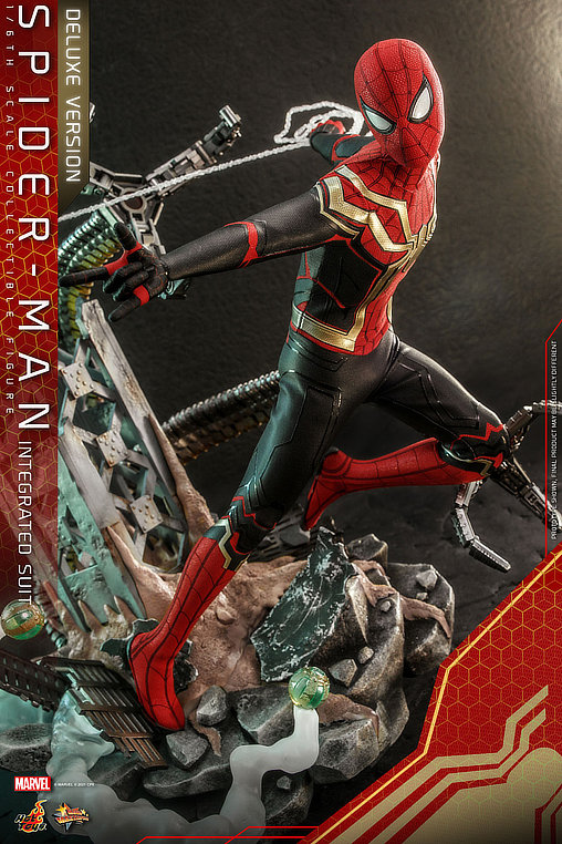 Spider-Man - No Way Home: Spider-Man - Integrated Suit - Deluxe, 1/6 Figur von Hot Toys