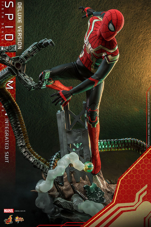Spider-Man - No Way Home: Spider-Man - Integrated Suit - Deluxe, 1/6 Figur von Hot Toys