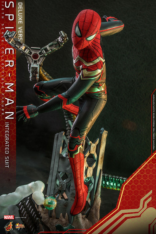 Spider-Man - No Way Home: Spider-Man - Integrated Suit - Deluxe, 1/6 Figur von Hot Toys