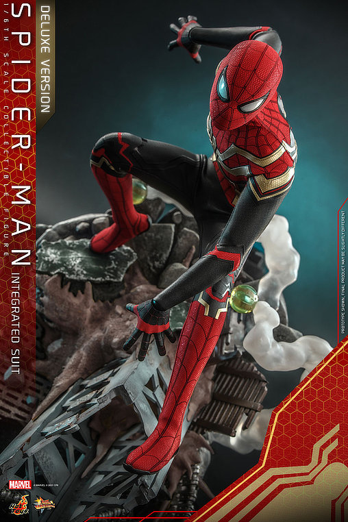 Spider-Man - No Way Home: Spider-Man - Integrated Suit - Deluxe, 1/6 Figur von Hot Toys