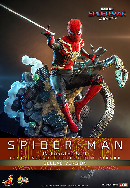 Spider-Man - No Way Home: Spider-Man - Integrated Suit - Deluxe, 1/6 Figur von Hot Toys