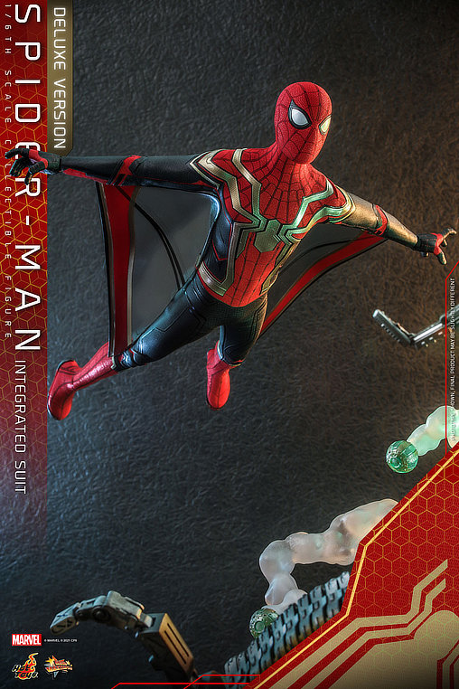 Spider-Man - No Way Home: Spider-Man - Integrated Suit - Dluxe, 1/6 Figur ... https://spaceart.de/produkte/spm030-spider-man-integrated-suit-dluxe-figur-hot-toys.php