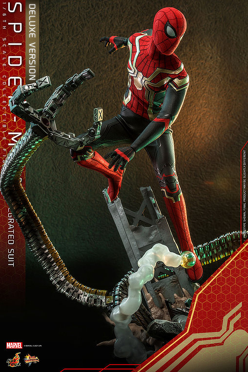 Spider-Man - No Way Home: Spider-Man - Integrated Suit - Deluxe, 1/6 Figur ... https://spaceart.de/produkte/spm030-spider-man-integrated-suit-dluxe-figur-hot-toys.php
