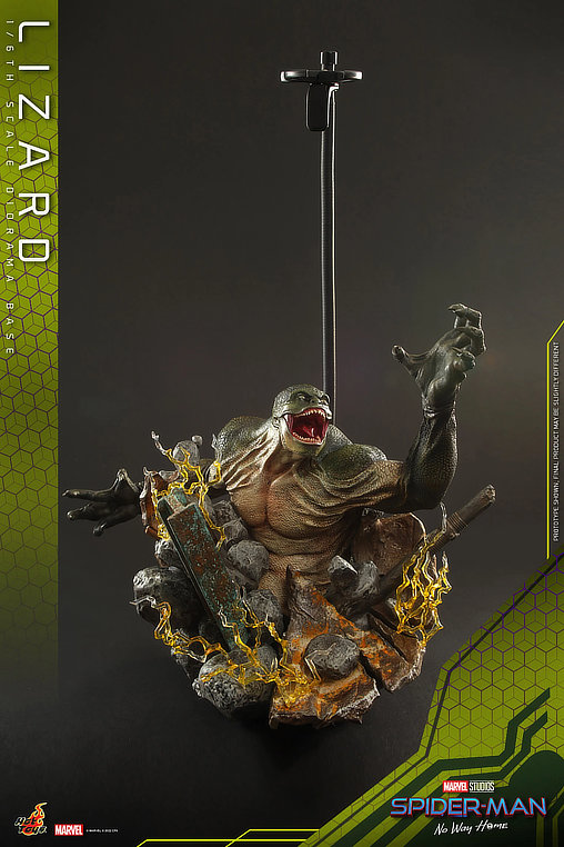 Spider-Man - No Way Home: Lizard Diorama Base, 1/6 Figur von Hot Toys