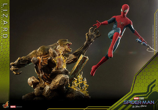 Spider-Man - No Way Home: Lizard Diorama Base, 1/6 Figur von Hot Toys