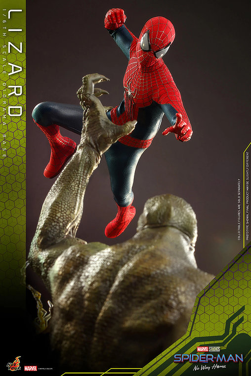 Spider-Man - No Way Home: Lizard Diorama Base, 1/6 Figur von Hot Toys