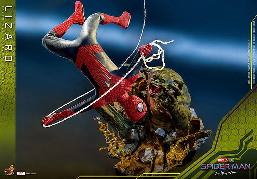 Spider-Man - No Way Home: Lizard Diorama Base, 1/6 Figur von Hot Toys