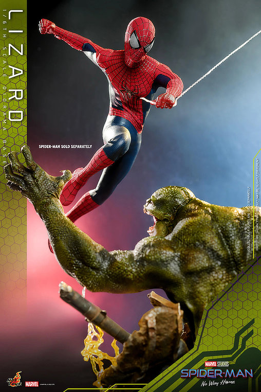 Spider-Man - No Way Home: Lizard Diorama Base, 1/6 Figur von Hot Toys