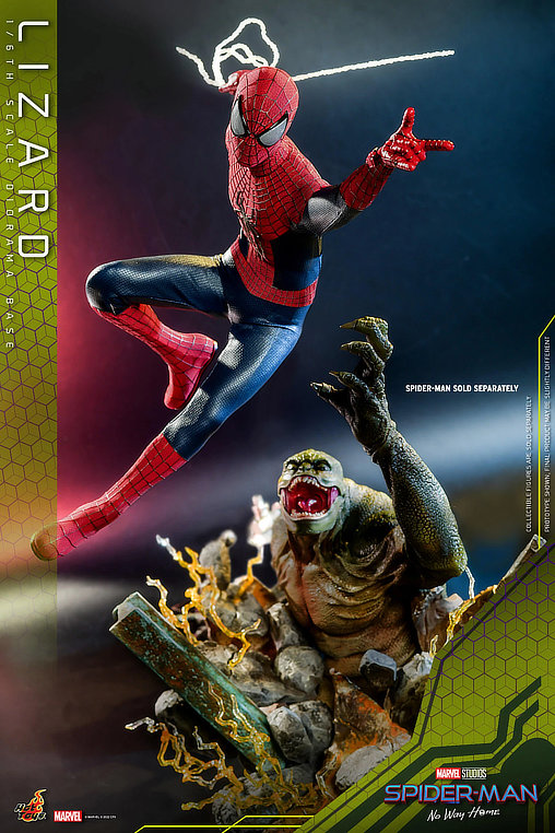 Spider-Man - No Way Home: Lizard Diorama Base, 1/6 Figur von Hot Toys