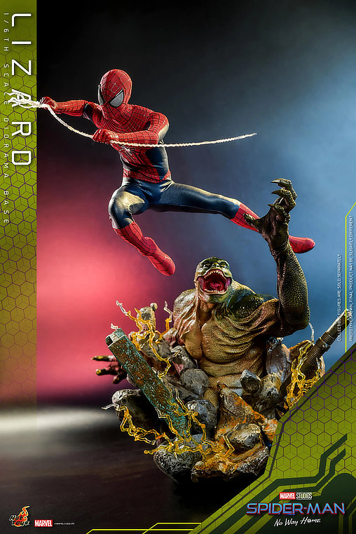 Spider-Man - No Way Home: Lizard Diorama Base, 1/6 Figur von Hot Toys