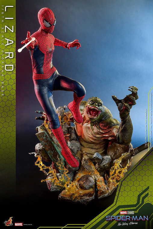 Spider-Man - No Way Home: Lizard Diorama Base, 1/6 Figur von Hot Toys