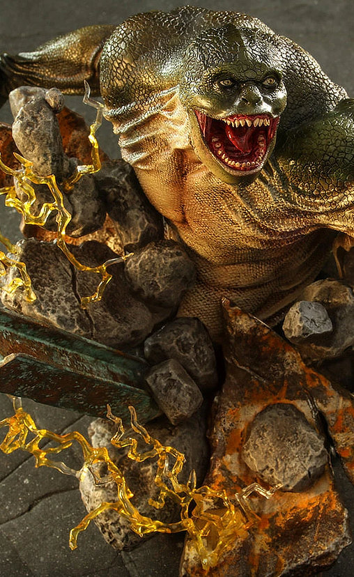 Spider-Man - No Way Home: Lizard Diorama Base, 1/6 Figur von Hot Toys